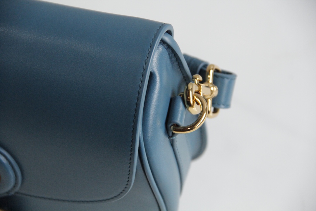 Medium Dior Bobby Bag Navy Box Calfskin